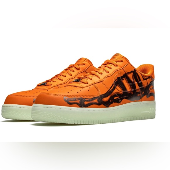 Nike Air Force 1 Orange Skeleton